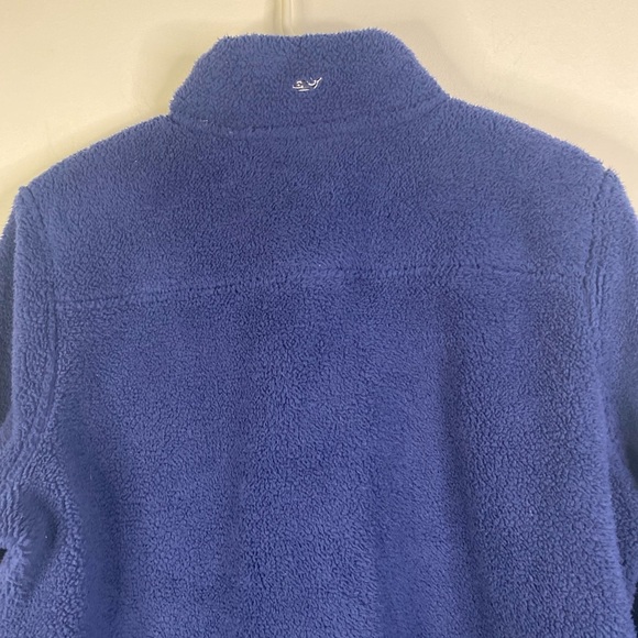 Women's Vineyard Vines Blue Pull Over Quarter Zip Cozy Sweatshirt Size Large - Picture 14 of 14